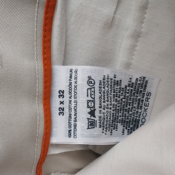 Dockers Men's Comfort Waistband Khaki Pants Sz 32x32 Beige D3 Classic Fit - Picture 4 of 7